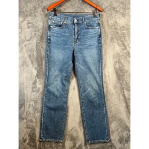 AYR The Lala Jeans Womens 29 32x30  Medium Wash High Rise Straight Leg Denim